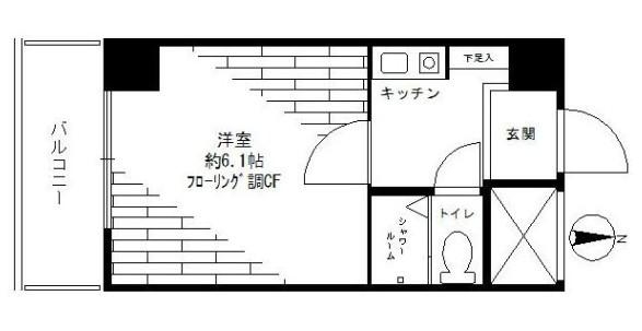 新丸子ダイカンプラザシティ802号室【間取り】