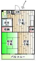 【間取り】蓮田市桜台2丁目　賃貸　マンション　生活保護可